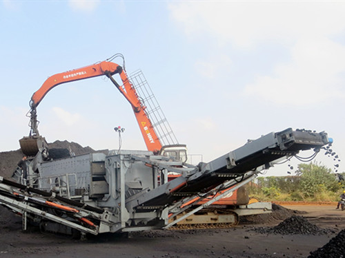 tracked mobile ore crushing plant